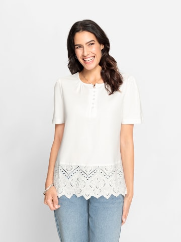 WITT WEIDEN Spitzenshirt in ecru