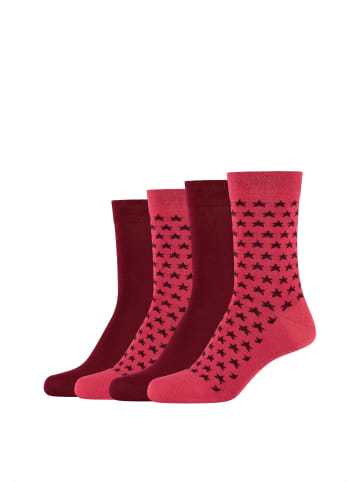 camano Socken 4er Pack ca-soft in rose wine