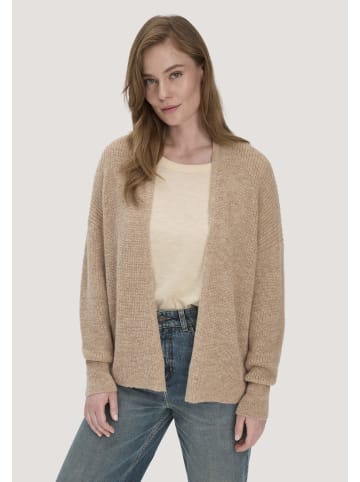 Hessnatur Hessnatur Strick Jacke Oversize aus reinem Alpaka in mandelbraun