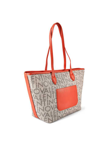 Valentino Logo Shopper Tasche 50 cm in bei-arancio