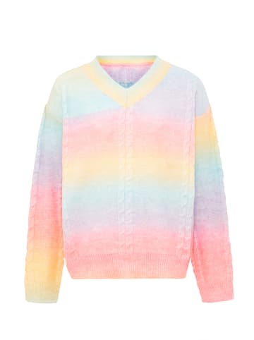 Swirly Damen Sweater in REGENBOGEN MEHRFARBIG