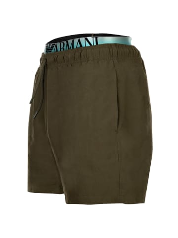 Emporio Armani Badeshorts 1er Pack in Oliv