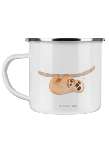 Mr. & Mrs. Panda Kaffeetasse Faultier Kind ohne Spruch in Weiß