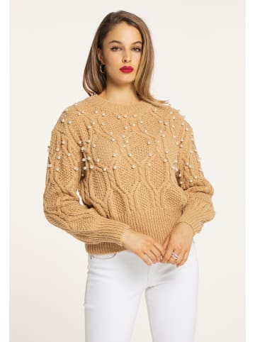 faina Strickpullover in Kamel