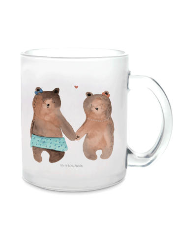 Mr. & Mrs. Panda Teetasse Bär Freundin ohne Spruch in Transparent