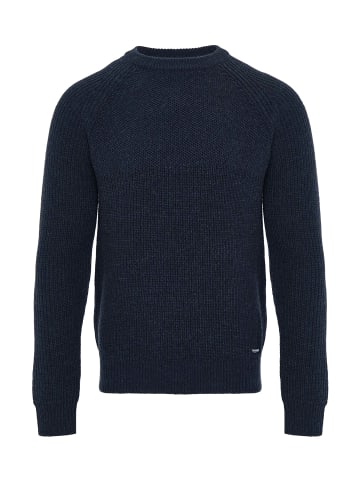 Threadbare Strickpullover Reed in Navy / Deep Blue Marl
