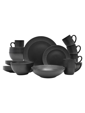 Echtwerk 30 Vintage Tafelservice "BlackStyle" in Schwarz