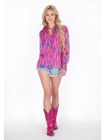 IZIA Women Blouse in pink multicolor
