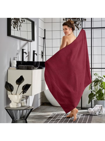 REDBEST Frottier Badetuch Chicago in weinrot