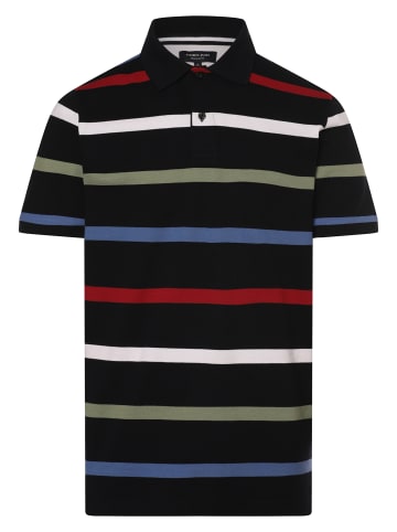 Andrew James Poloshirt in marine weiß