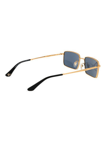 Police Männer Sonnenbrille Quadratisch Gold