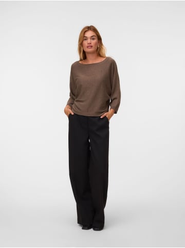 Vero Moda Strickpullover in Morel