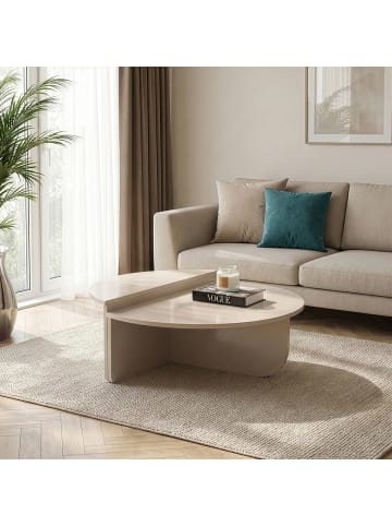 CALICOSY 2er-Set Tischs in Kaschmir - (W) 90 x (H) 35 x (L) 90 cm