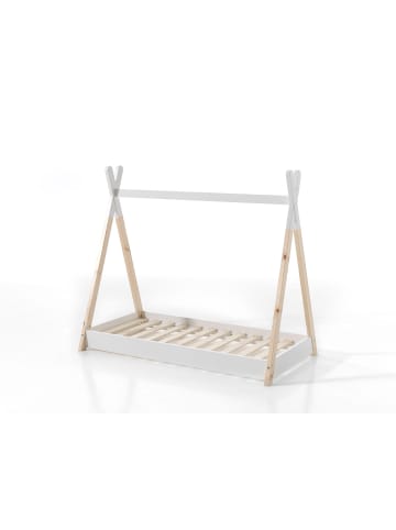 58 aufm Kessel TIPI Karyn 146x131x84 aus Massivholz in Weiß/Natur