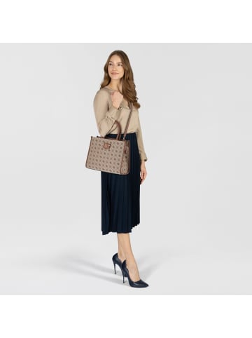 Guess Neda Handtasche 34 cm in latte logo