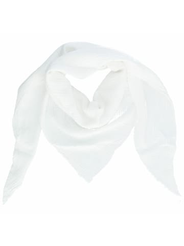 COFI 1453 Lian Schal Halstuch Elagentes Modeaccessoires aus 100% Baumwolle in Weiß