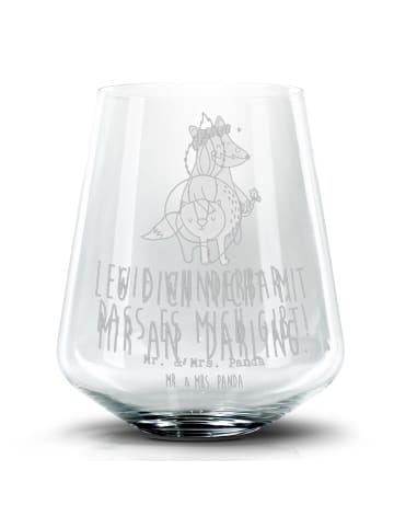 Mr. & Mrs. Panda Blümchentail Glas Stinktier Angriff mit Spruch in Transparent