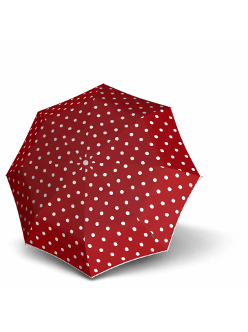 Knirps T.200 M Duomatic - Taschenschirm Regenschirm (bordeaux) in dot art red