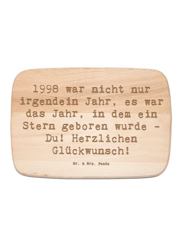 Mr. & Mrs. Panda Holz Servierbrett Spruch 1998 Geburtstag mit Sp... in Transparent