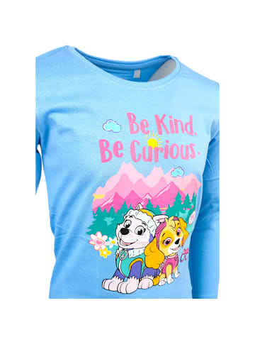 Paw Patrol Langarmshirt Paw Patrol Skye & Everest in Hellblau
