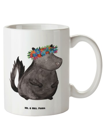 Mr. & Mrs. Panda Riesenkaffeetasse Stinktier  ohne Spruch in Weiß