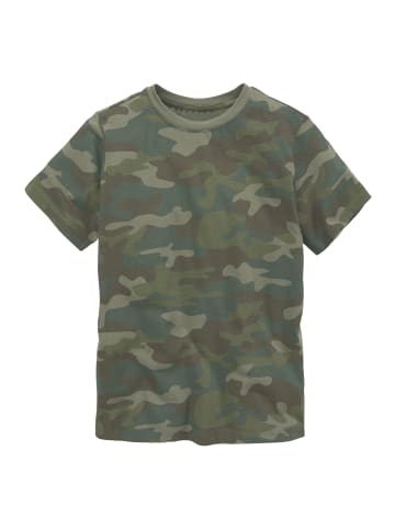 Kidsworld T-Shirt in tarnfarben-grün