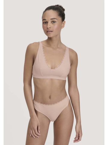 Hessnatur Hessnatur Bustier COTTON FEEL LACE aus Bio-Baumwolle in puder