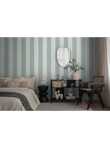 A.S. Création Tapete Coastal Stripes in Grün-Grau