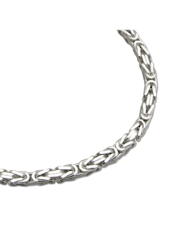 SilberDream Königskette Vierkant-Form Armband 925 Sterling Silber ca. 21cm silber