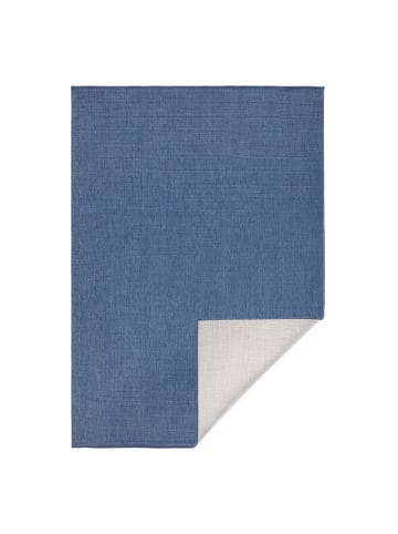 NORTHRUGS In- & Outdoor Wendeteppich Uni Miami Blau Creme