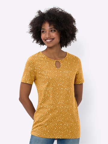 Heine Print-Shirt in ocker-ecru-bedruckt
