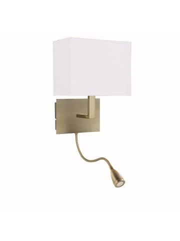 Licht-Erlebnisse Wandlampe (B)20 x (H)25.5 cm in Bronze Weiß