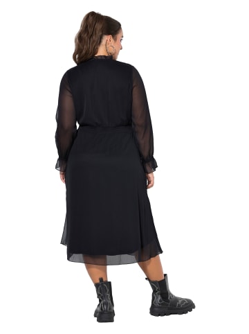 Studio Untold Midikleid in schwarz