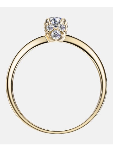 Diamant L'éternel Verlobungsring aus 375 Gelbgold mit 0.25 Karat Diamant