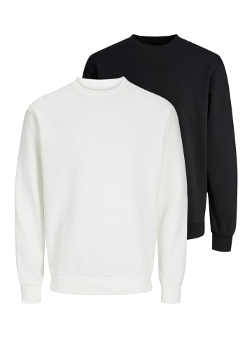 Jack & Jones Sweatshirt Bradley in Schwarz / weiß