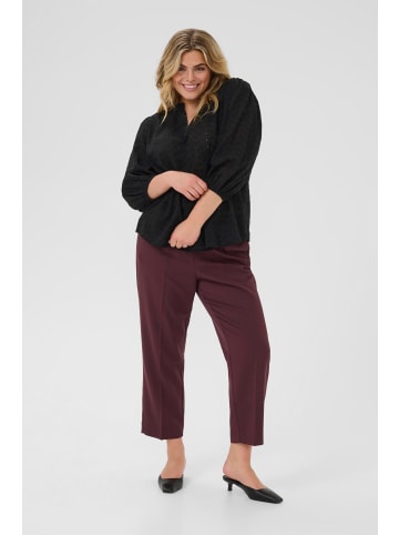 KAFFE curve Bluse langarm KCmaia A-shape in Black Deep
