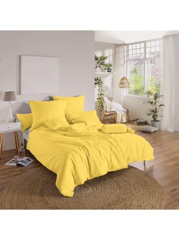 Erwin Müller Seersucker Nackenrollenbezug Rosenheim in gelb