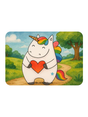 Mr. & Mrs. Panda Magnet Einhorn Herz Design ohne Spruch in Weiß