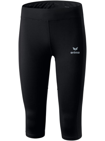 erima Damen Performance 3/4 Laufhose in schwarz