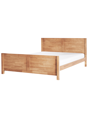 Beliani Doppelbett CHAMPAGNAT in Braun - (W) 186 x (H) 100 x (L) 212 cm