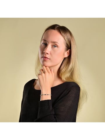 Adeliás Damen Armband aus Edelstahl 17 cm in silber