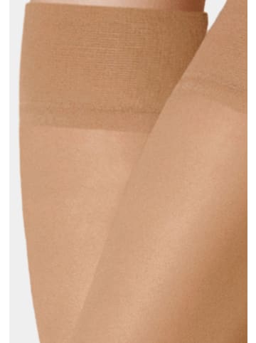 Kunert Feinkniestrümpfe Cotton Sole 20 hautsympatisch in tan