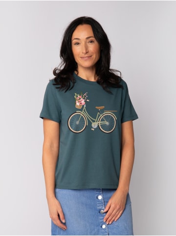 wat? Apparel T-Shirt Damenfahrrad in Petrol