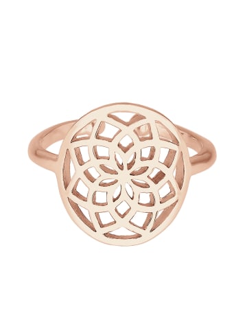 Elli Ring 925 Sterling Silber Ornament, Traumfänger in Rosegold