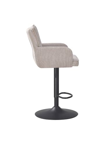 home24 home24 Barstuhl aus Textil im modernen Stil (2er-Set) in Beige