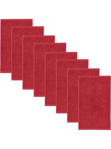 Erwin Müller Frottier Gästetuch 8er-Pack Heidenheim in rot