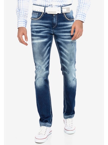 Cipo & Baxx Jeans mit Gürtel in BLUE