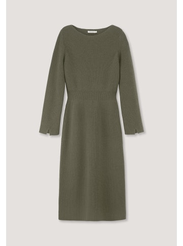 Hessnatur Strickkleid Midi Regular in moos