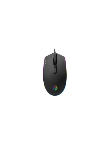 Inca Inca IMG-GT13 PRO Optisch Gaming Maus Mouse 1200 DPI RGB-Logo-Effekt in Schwarz