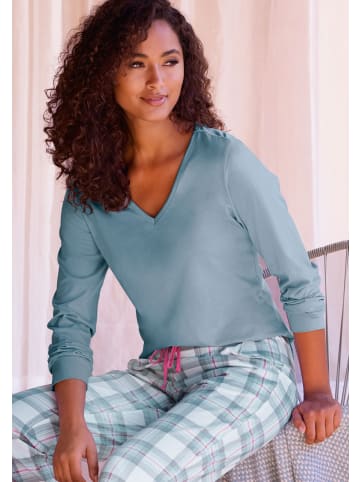 VIVANCE DREAMS Pyjamaoberteil in graublau